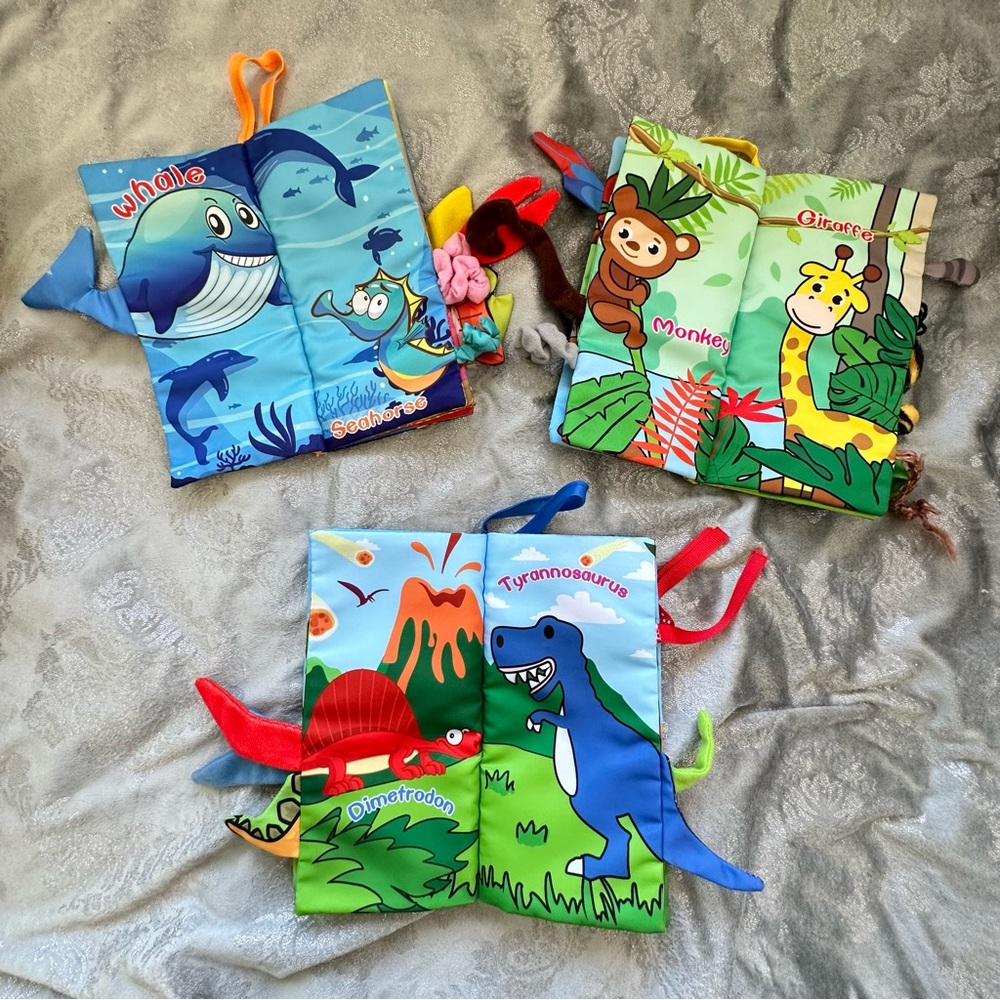 Baby Soft Animal books Sensory Touch